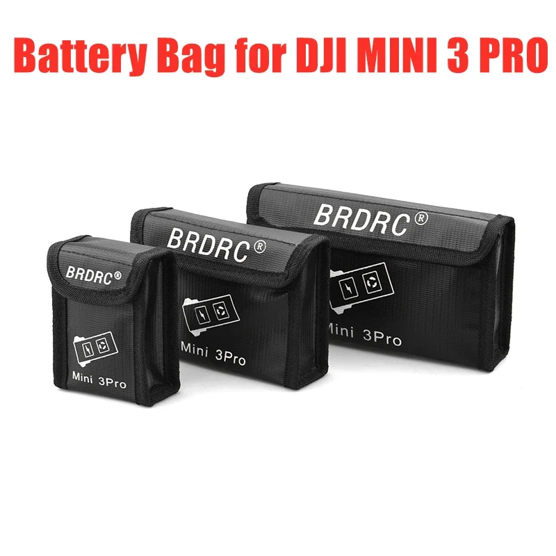 LiPo Battery Safe Bag for DJI MINI 3 PRO/Mini 4 Pro Drone Explosion-proof Protective Bag Battery Storage Case Accessories