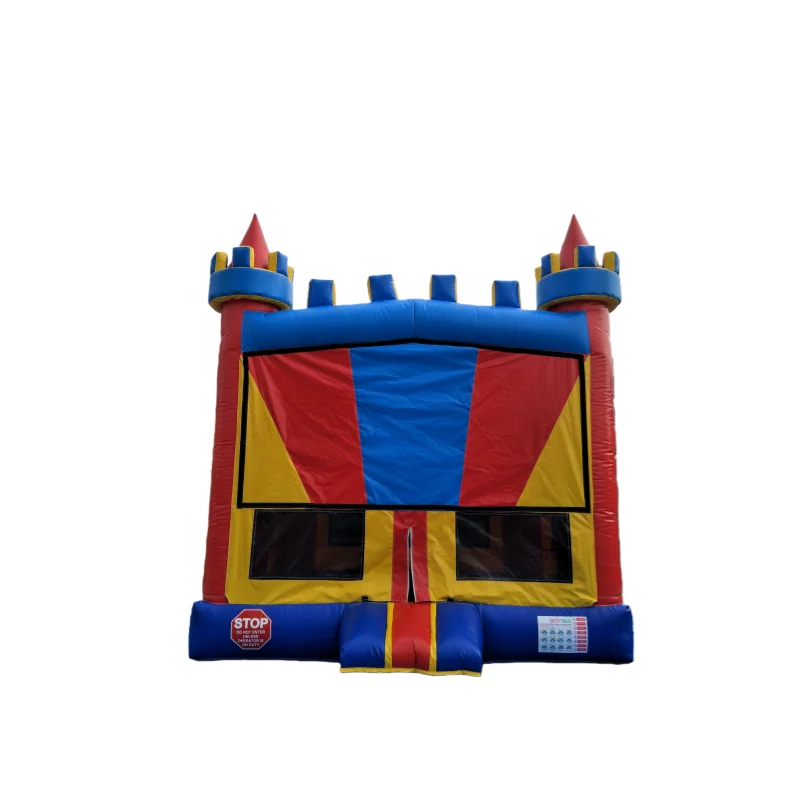

Надувной батут-замок синего и красного цвета, горячая распродажа от производителя
