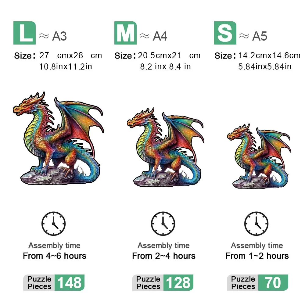 Feuer Drachen Holz Puzzle personal isierte 3D-Puzzle Erwachsenen Kinder Geschenk Bildung Kinder Spielzeug Spiel