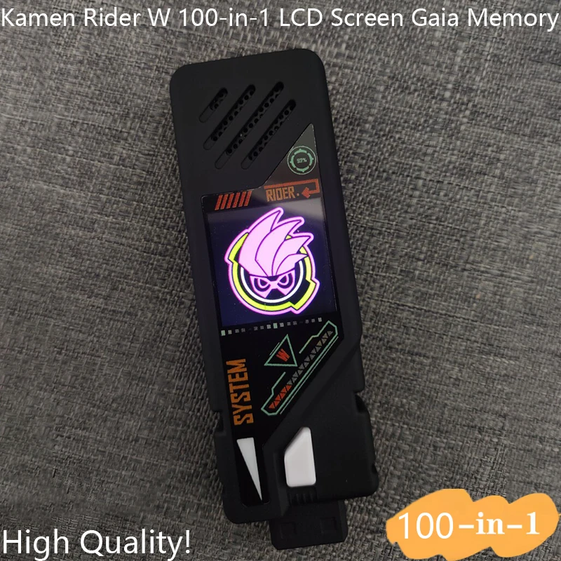 

Горячая новинка 2026: Интерактивный LCD-экран Kamen Rider W 100-в-1 с функцией памяти Gaia, высококачественная игрушка для ролевых игр, изысканный подарок