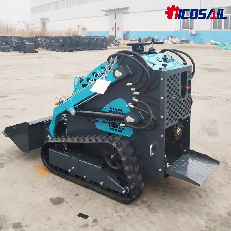 

Free Shipping Skid Steer Loader Mini CE EPA Mini Skid Steer Loader with All Attachments