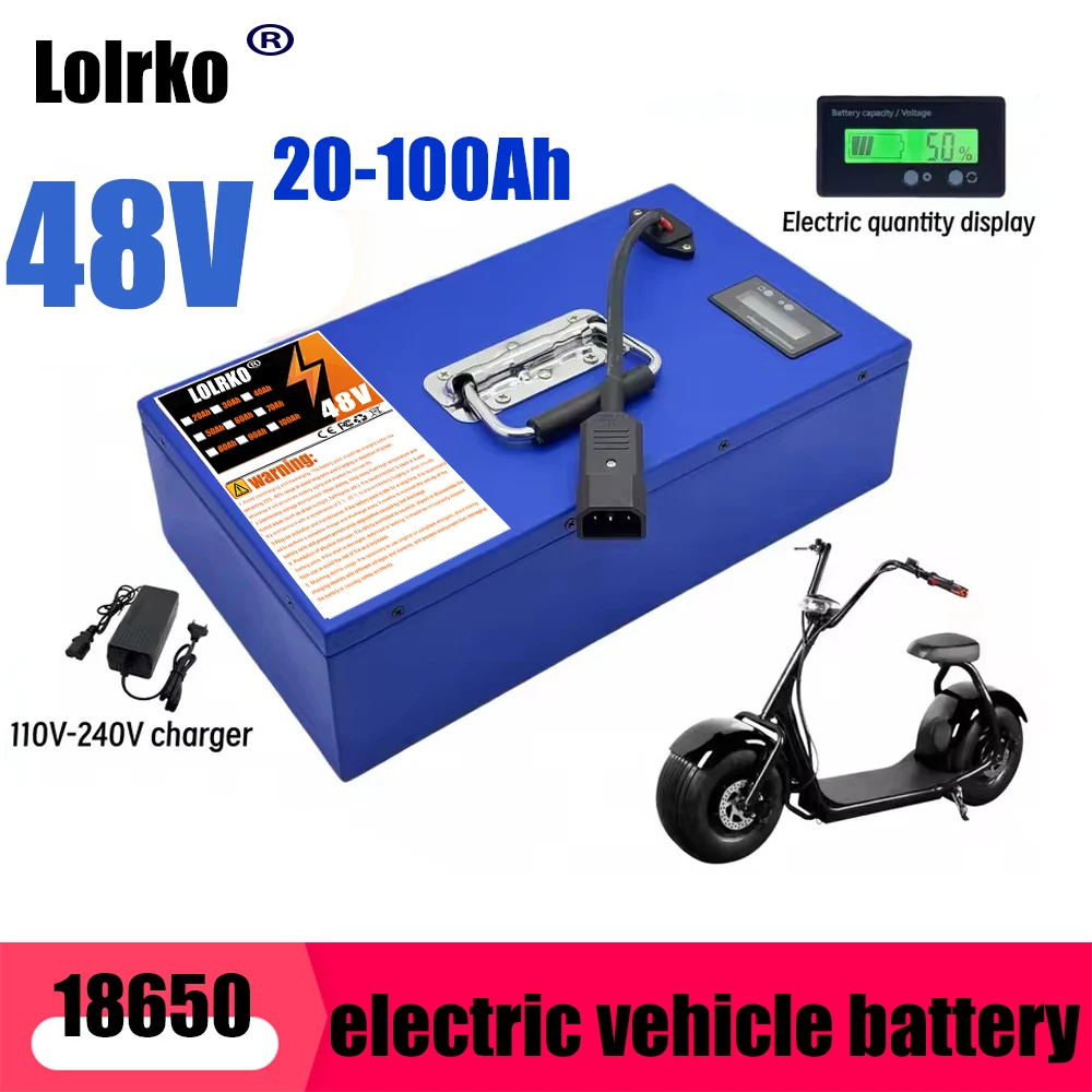 

Air fast transportation，48V 20Ah-100Ah，Full capacity，New 18650 lithium battery，Suitable for motors under 3000W