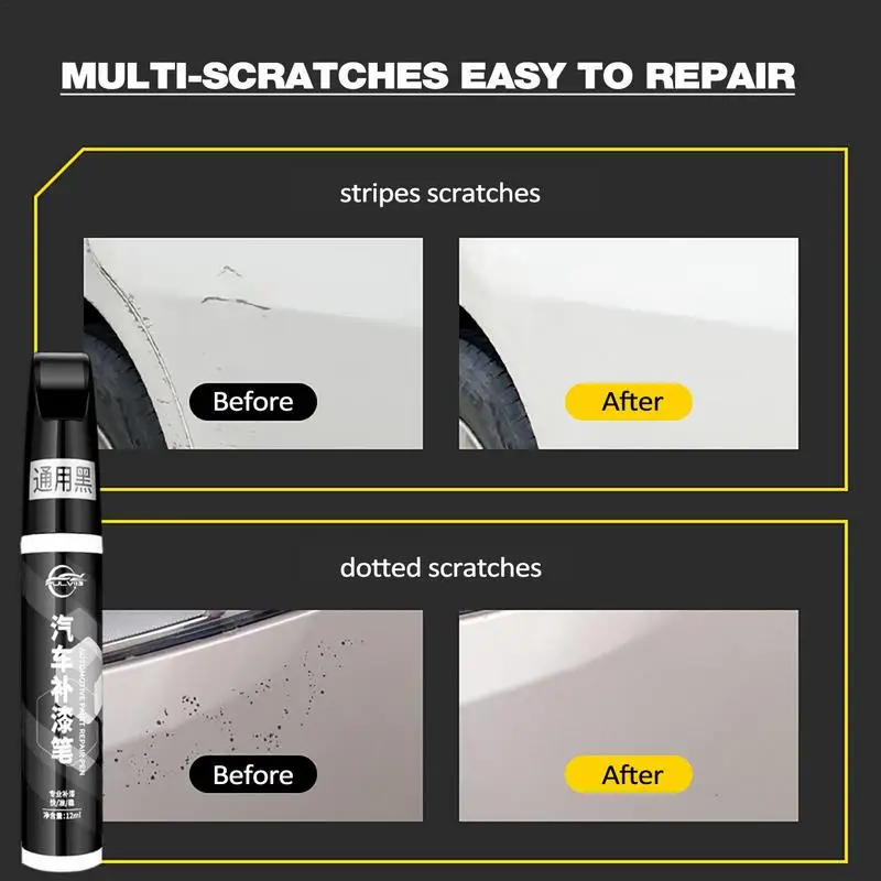 Car Scratch Remover Pen Touch Up Scratch Repair Car Paint Pen Car Scratch Remover Touch Up Pen Easy Quick Repair Car Paint