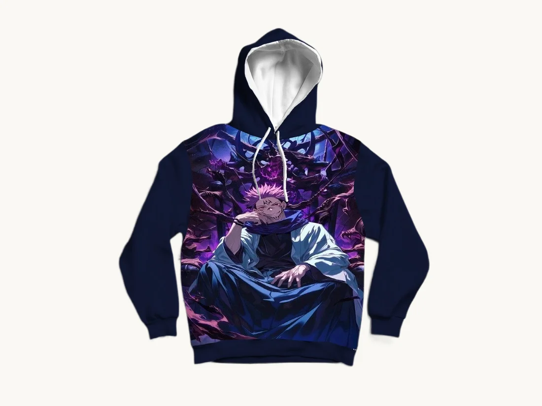 Hoodie Anime Bertema Perang Sihir, Naruto, dan Pembasmi Iblis, Cetak 3D, Musim Gugur dan Musim Dingin, Ukuran Besar untuk Dewasa dan Anak-Anak