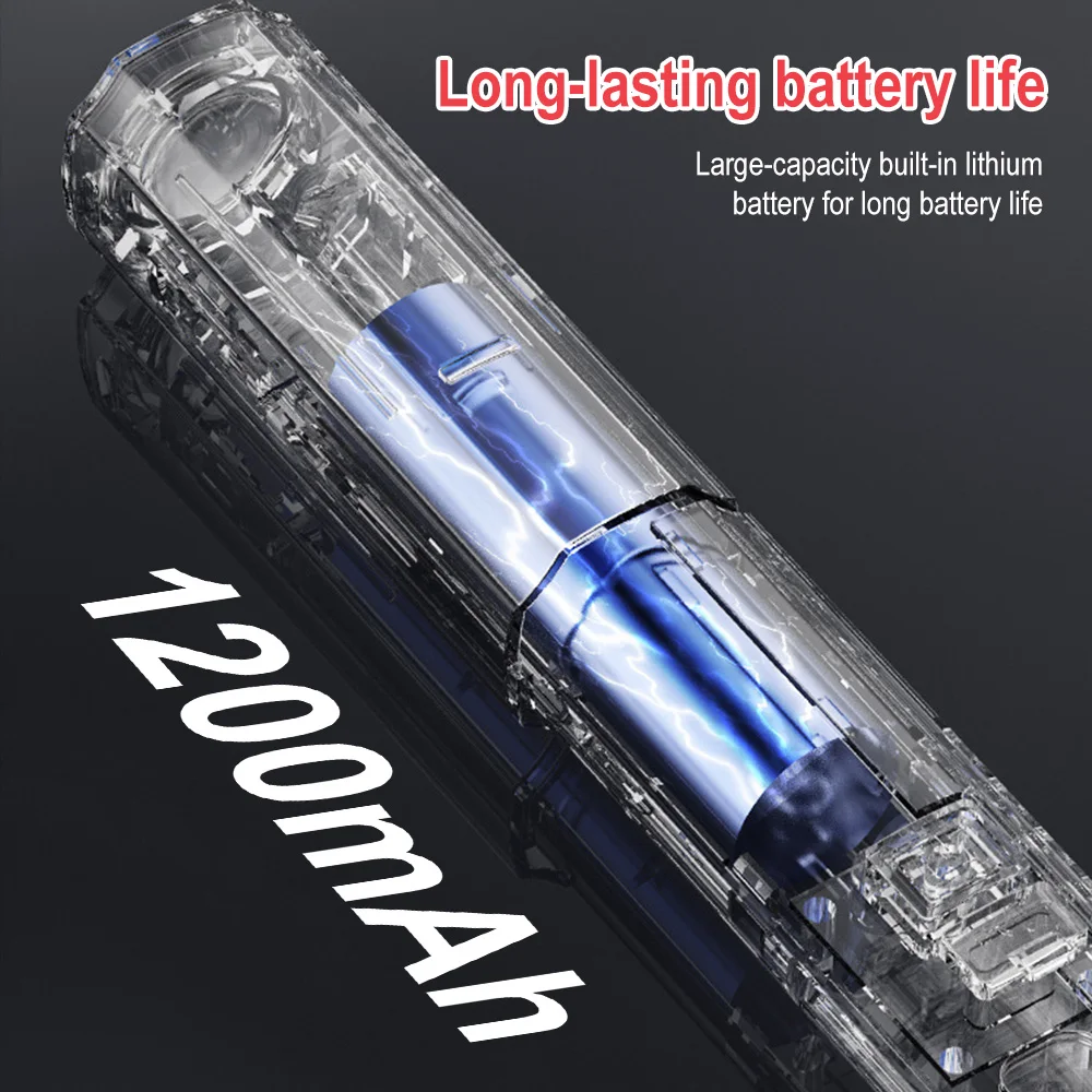 BORUiT Lanterna LED com zoom tipo C recarregável portátil tocha de longo alcance à prova d'água para acampamento ao ar livre caminhadas uso