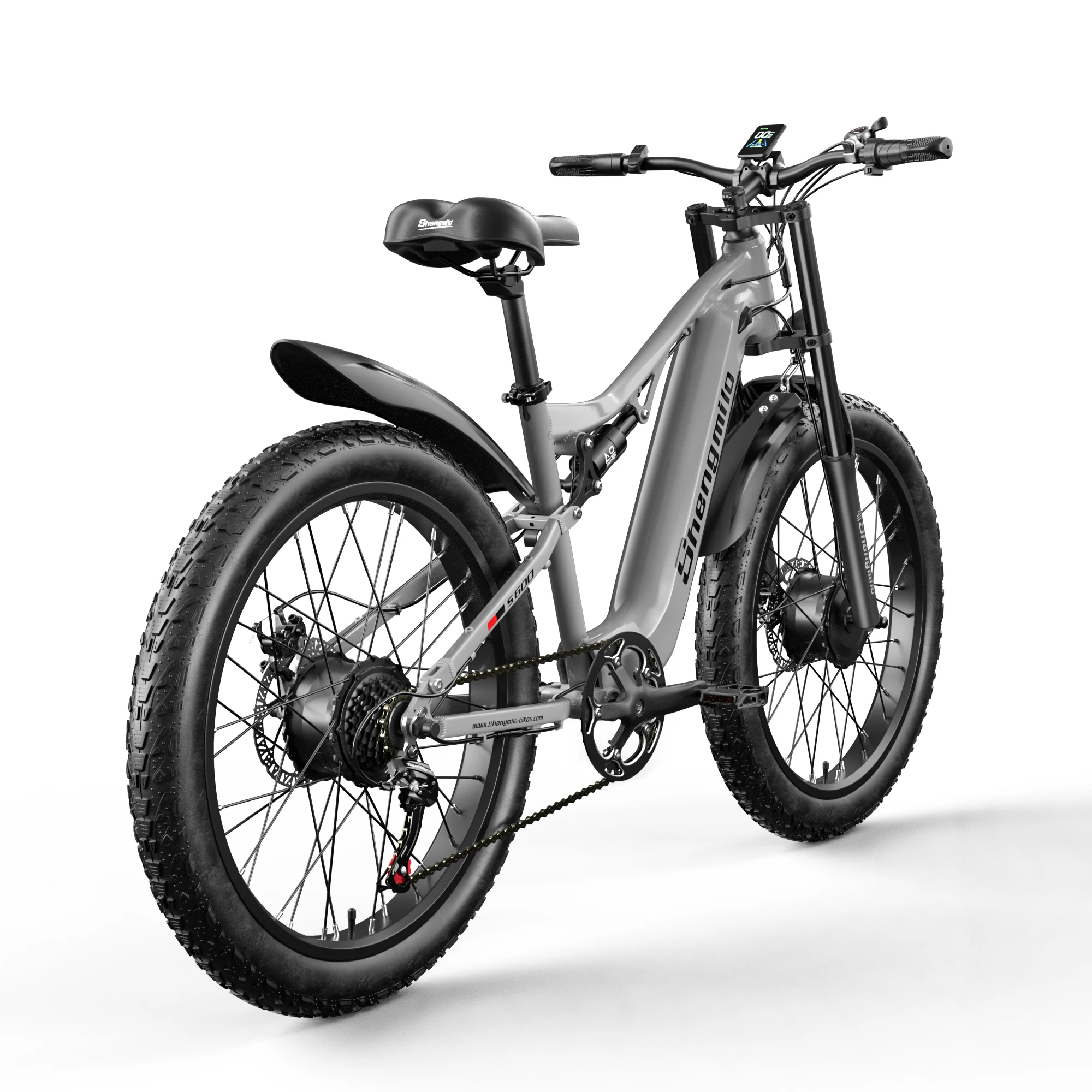 Electric bike Adult 2000W Electric Bicycle with Two Motors, 48V17.5AH 840WH Battery,26 Inch Wide Tyre Men's E-Mountain ebike