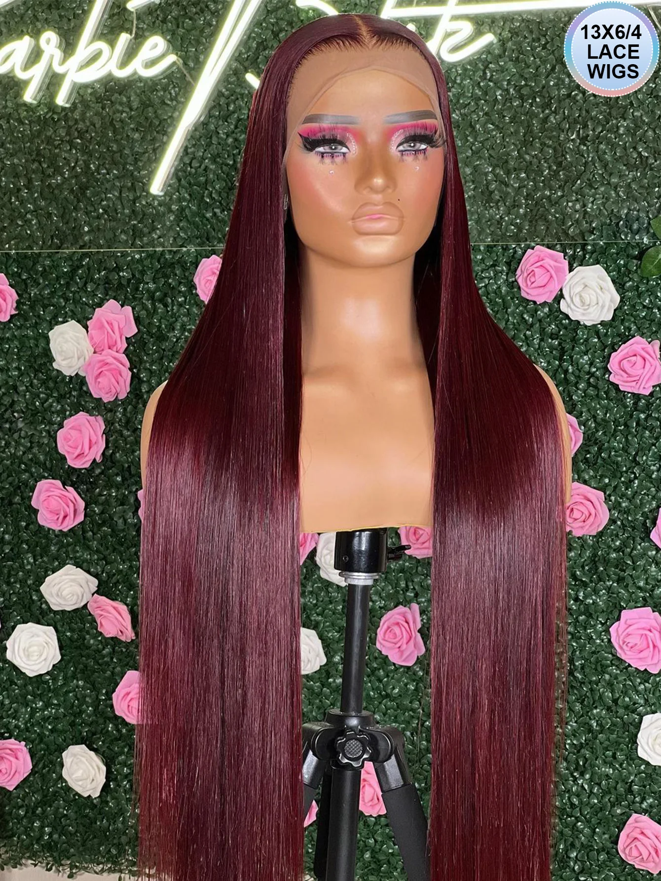 

99J Бордовый 13X6 Hd Парик из натуральных волос на фронтальной части шнурка 13X4 Бразильский костяной прямой красный цвет Парики из натуральных волос на кружеве 30 34 дюйма