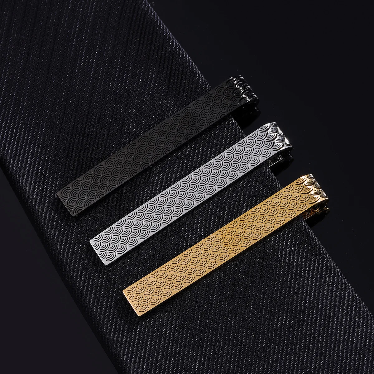 

Новые премиальные аксессуары для одежды: титановые и нержавеющие стальные зажимы для галстука, модные мужские украшения