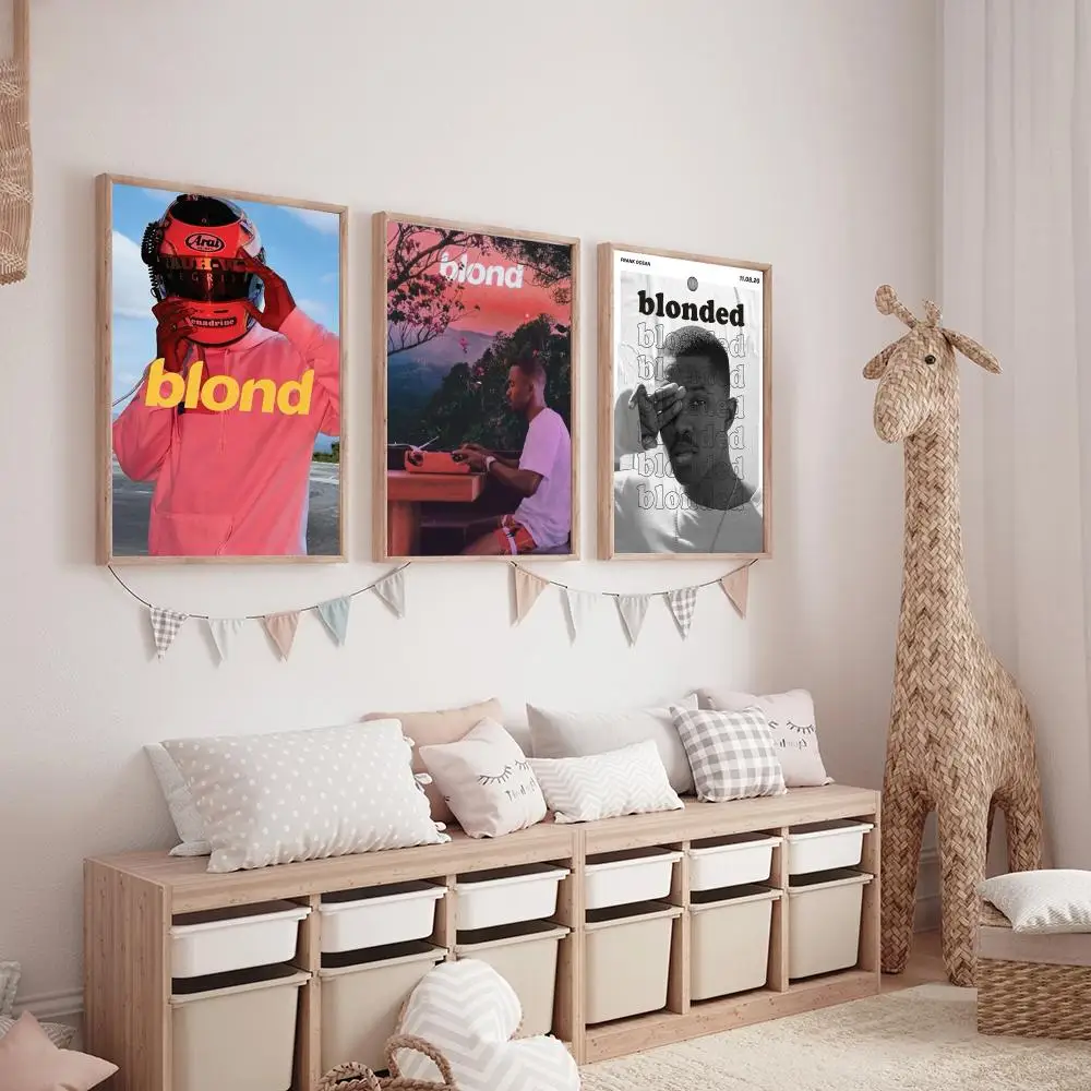 حار F_Frank O_Ocean المغني اللوحة الخط HD قماش المشارك غرفة المعيشة غرفة نوم بار الديكور الجمالي