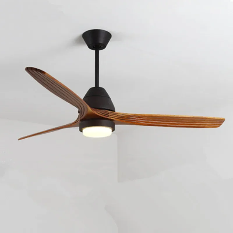 220V Reversal Fuction 52 Inch Led Ceiling Fan With Lights For Living Room Ventilateur de plafon Bedroom Cooling Fan Lamp