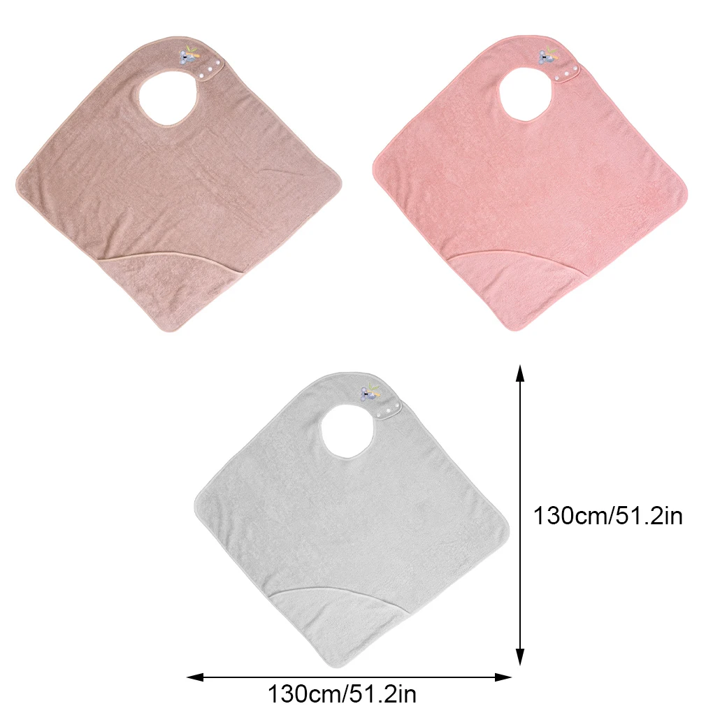 Asciugamani con cappuccio per neonati in cotone pettinato, accappatoio morbido e assorbente, coperta avvolgente calda per neonati 75*75CM