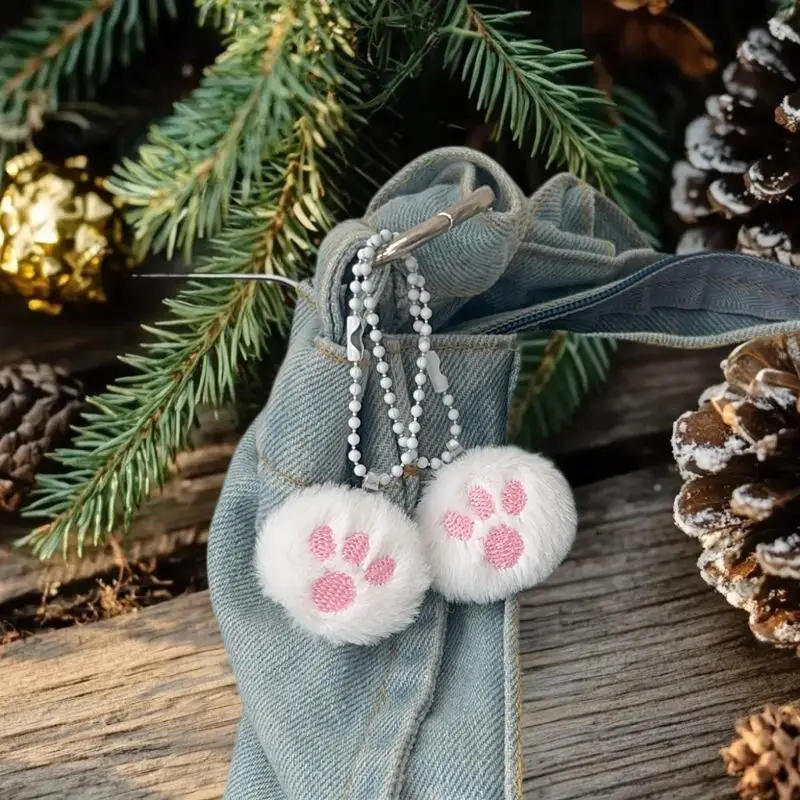 

3 шт., милый мультяшный волосатый кошачий коготь, шар, украшение, кулон, брелок, кавайный орнамент, мягкая кукла, рюкзак, подвеска, аксессуары, подарок