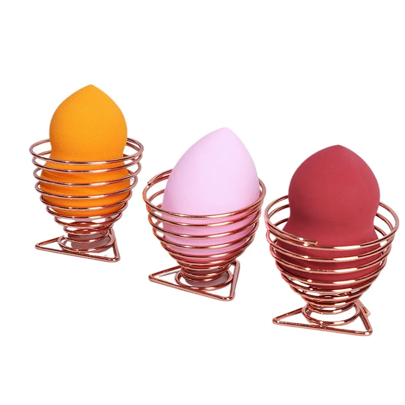 1pc Makeup Sponge Holder Cosmetics Puff Shelf Makeup Egg Powder Puff Metal Drying Bracket Makeup Tools Accessories