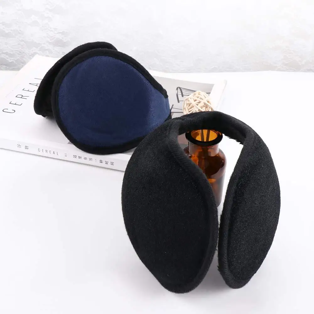 Equitação inverno esqui à prova de vento para o sexo masculino para o sexo feminino engrossar para adulto cor sólida capa de orelha earcap aquecedores de orelha de pelúcia