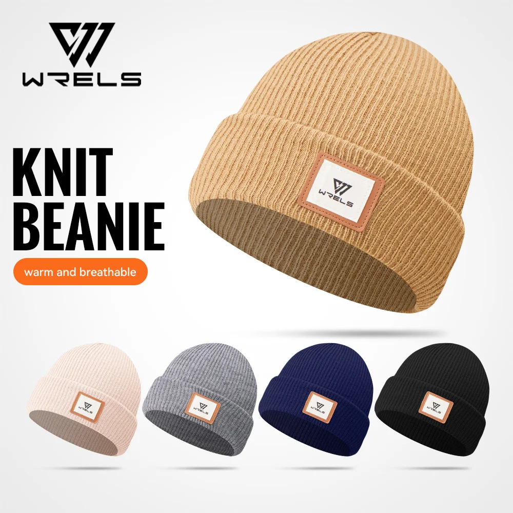 WRELS Beanie Warm Winter Thermal Hat Watch Cap Men Women Skull Cap Hats Ski Caps Stylish Plain Daily Breathable Winter Hat