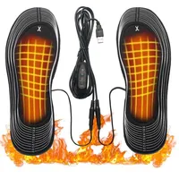 Heated Shoe Inserts Rechargeable USB Heated Insoles Cuttable Thermal Insoles Rechargeable Heating Insoles 3 Temperature Settings