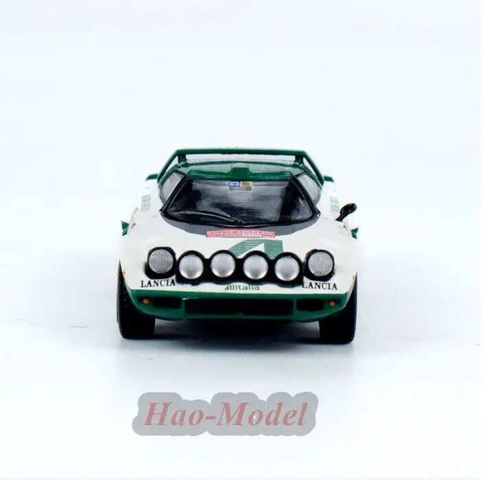 MINIGT 1/64 For LANCIA Stratos HF 1975 Rally Sanremo Car Model Alloy Diecast Simulation Birthday Gift Hobby Display Ornaments