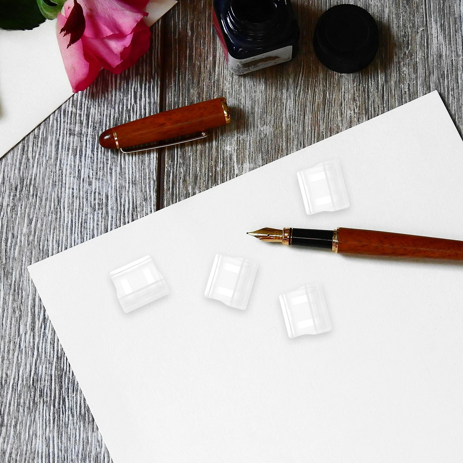 20 قطعة من مشابك الدفع الشفافة للمستندات، مجلد ملفات، مشبك زاوية، مشابك ورق صغيرة، منظمة منزلية للمكتب والمدرسة