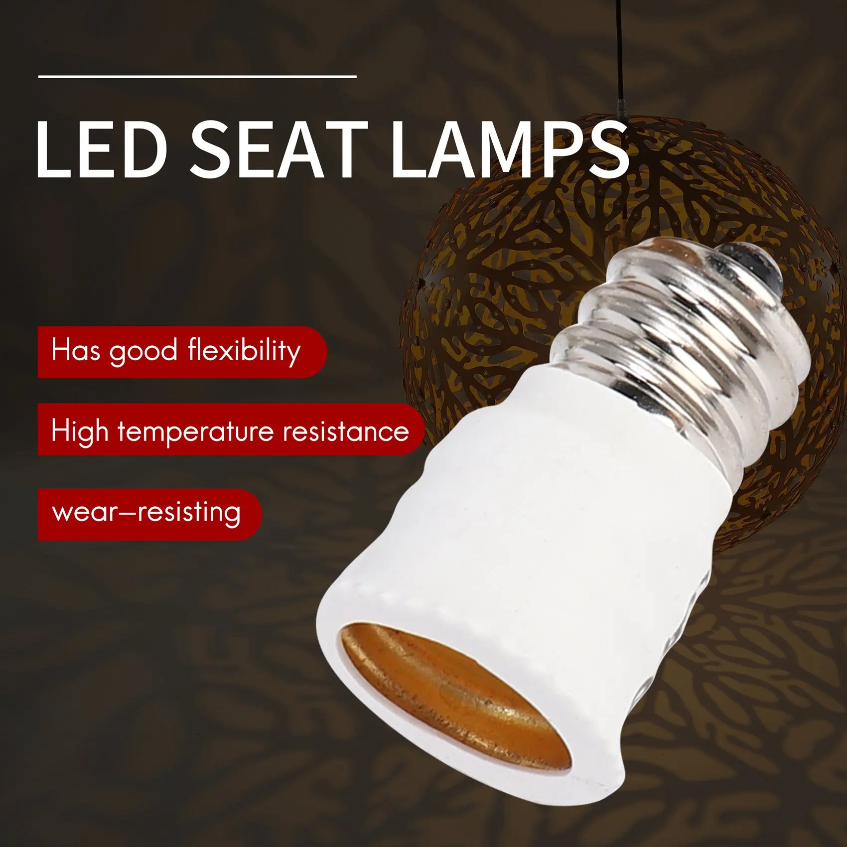 6-حزمة E12 إلى E14 محول لمبة بيضاء LED حامل مصباح محول المقبس مبدل جودة عالية
