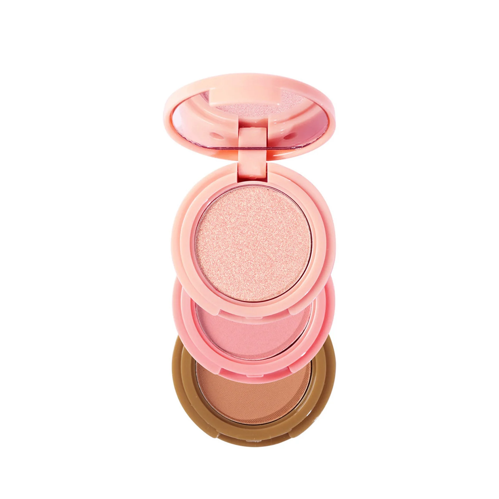 Gezichtscontour Blush Highlighter Poeder Langdurige natuurlijke neusschaduw Highlighter voor make-upliefhebbers en beautybloggers