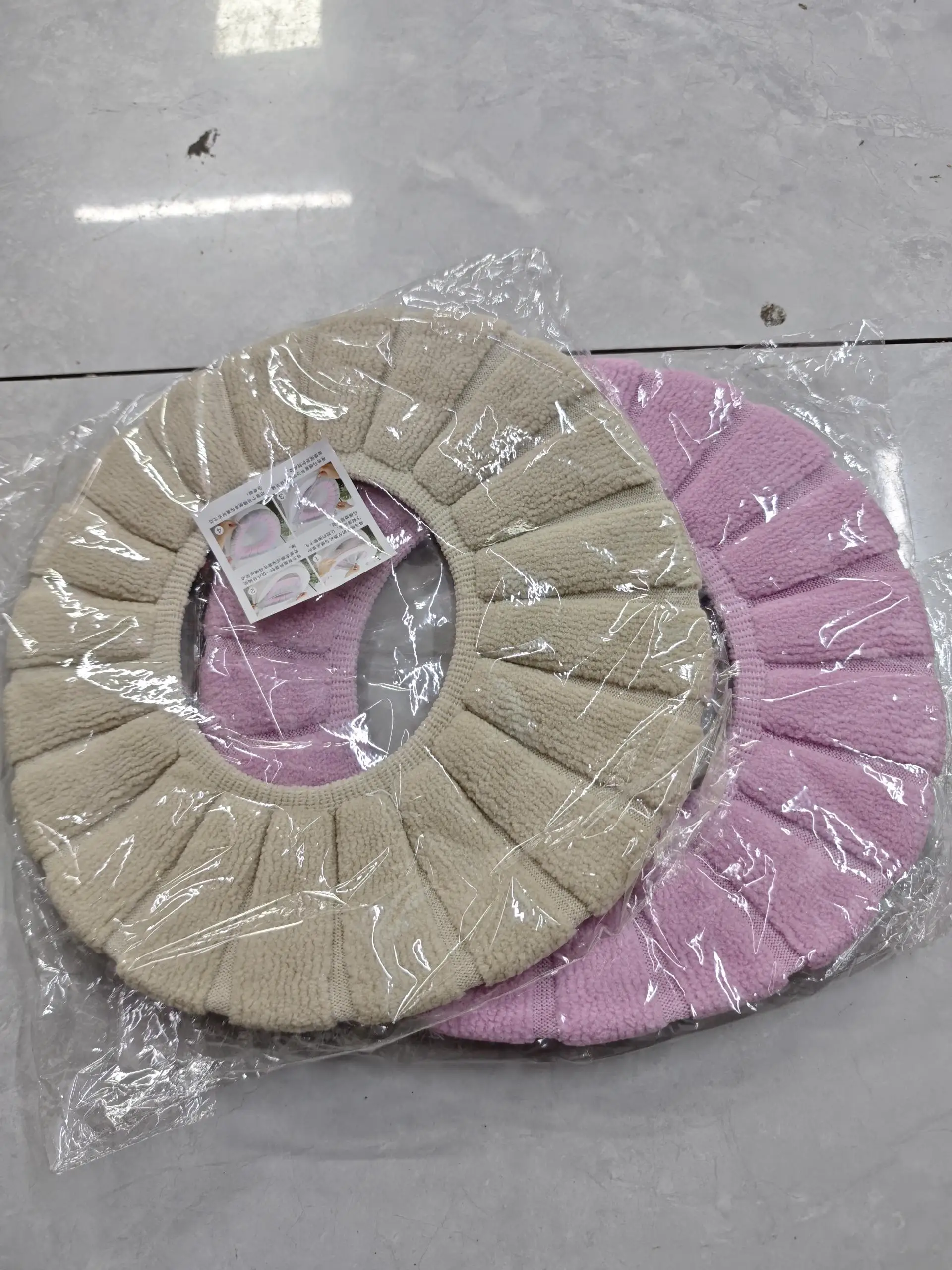 Universal Thicker Soft Toilet Seat Insulation Washers Warm Knitted Enlarged Cover Fall Winter Bathroom Accessories