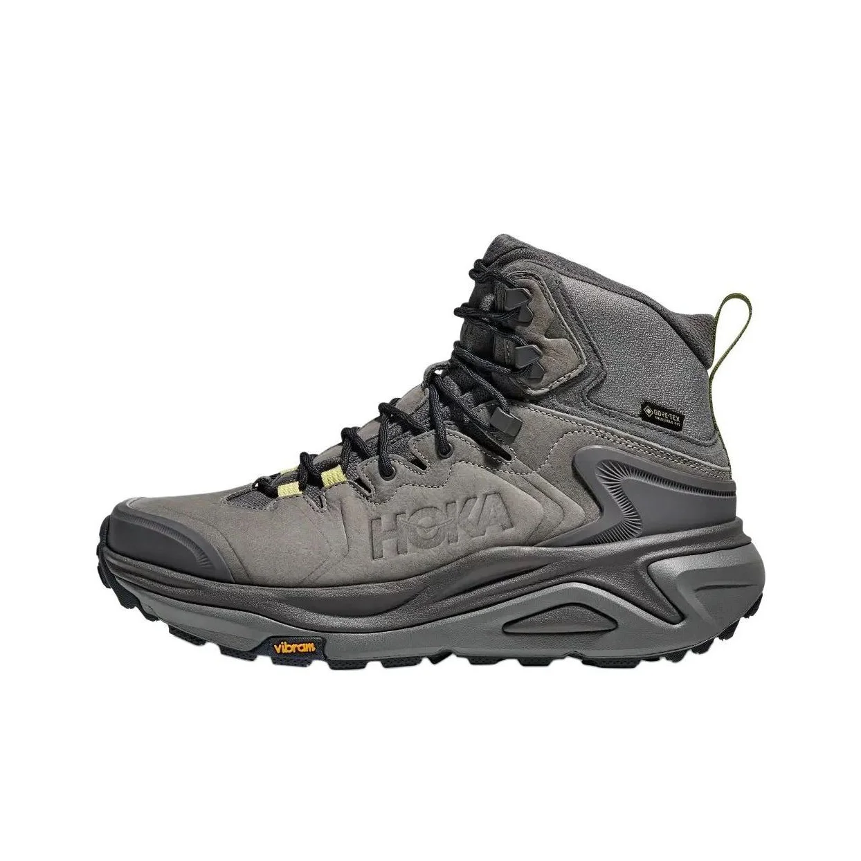 HOKA ONE ONE Kaha 3 Mountaineering & Hiking Shoes Men's Mid Top Gray 1162530-ADY