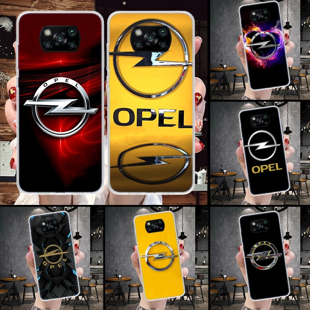 Opel Logo Car Phone Case For Xiaomi Redmi 15C 15 13C 13 Poco X5 X6 X7 F7 M7 M8 Pro X3 12C 12 10C 10A 10 9T Fundas Redmi 15C 15 1