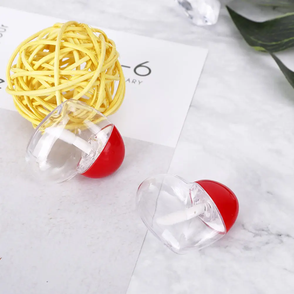 5 flaconi vuoti per lucidalabbra, portatili, adatti per i viaggi, tubi in plastica riutilizzabili per dispenser di rossetto, staccabili