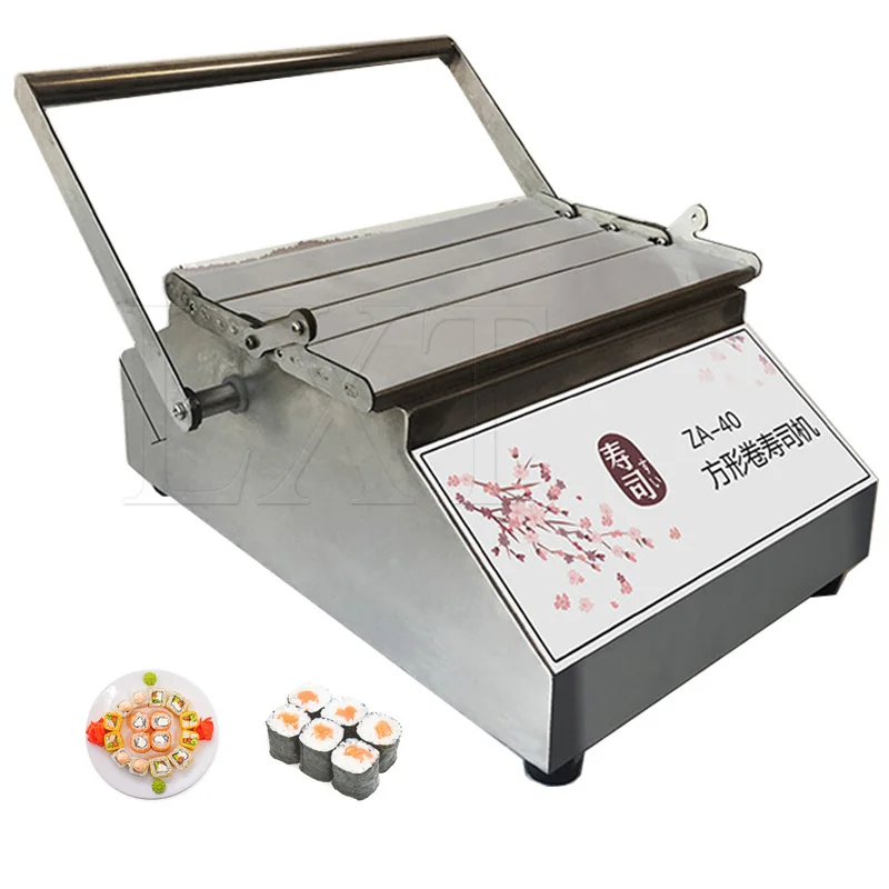 Manual Stainless Steel Sushi Maker Machine Desktop Round Square Rice Roll Roller Making Machine