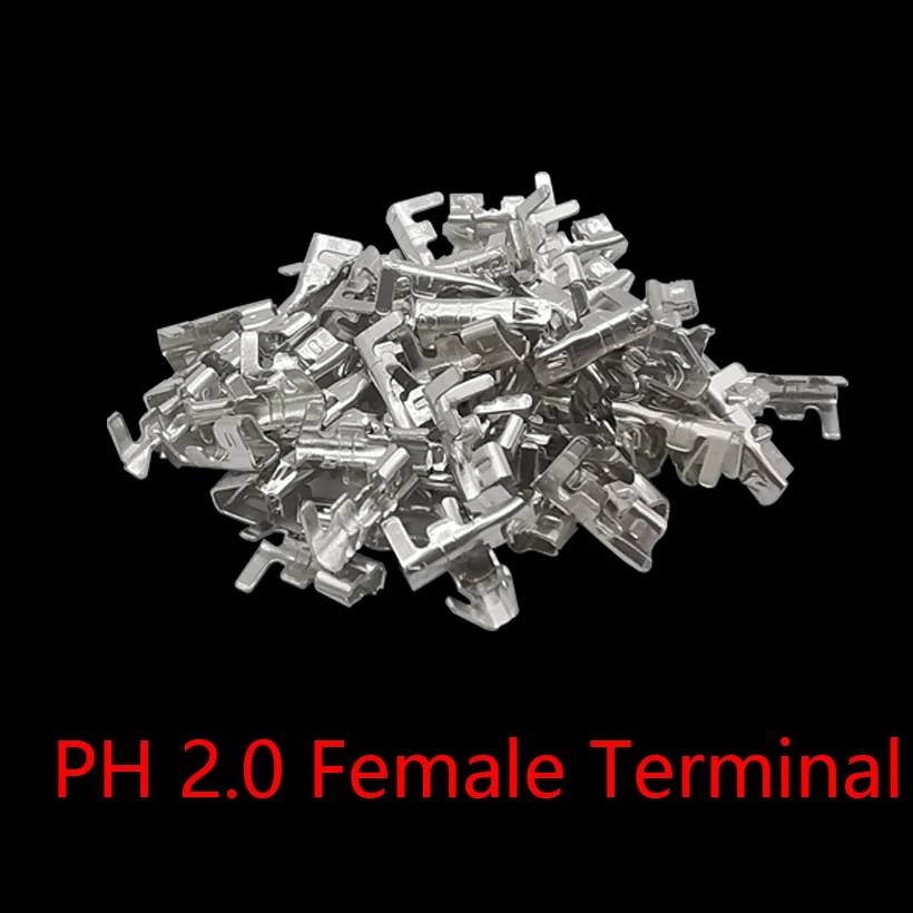 Terminal de plástico JST PH 100, macho y hembra carcasa de plástico, Conector de cabezal JST 2,0, 2/3/4/5 Pines, carcasa de enchufe de 2mm, 2,0