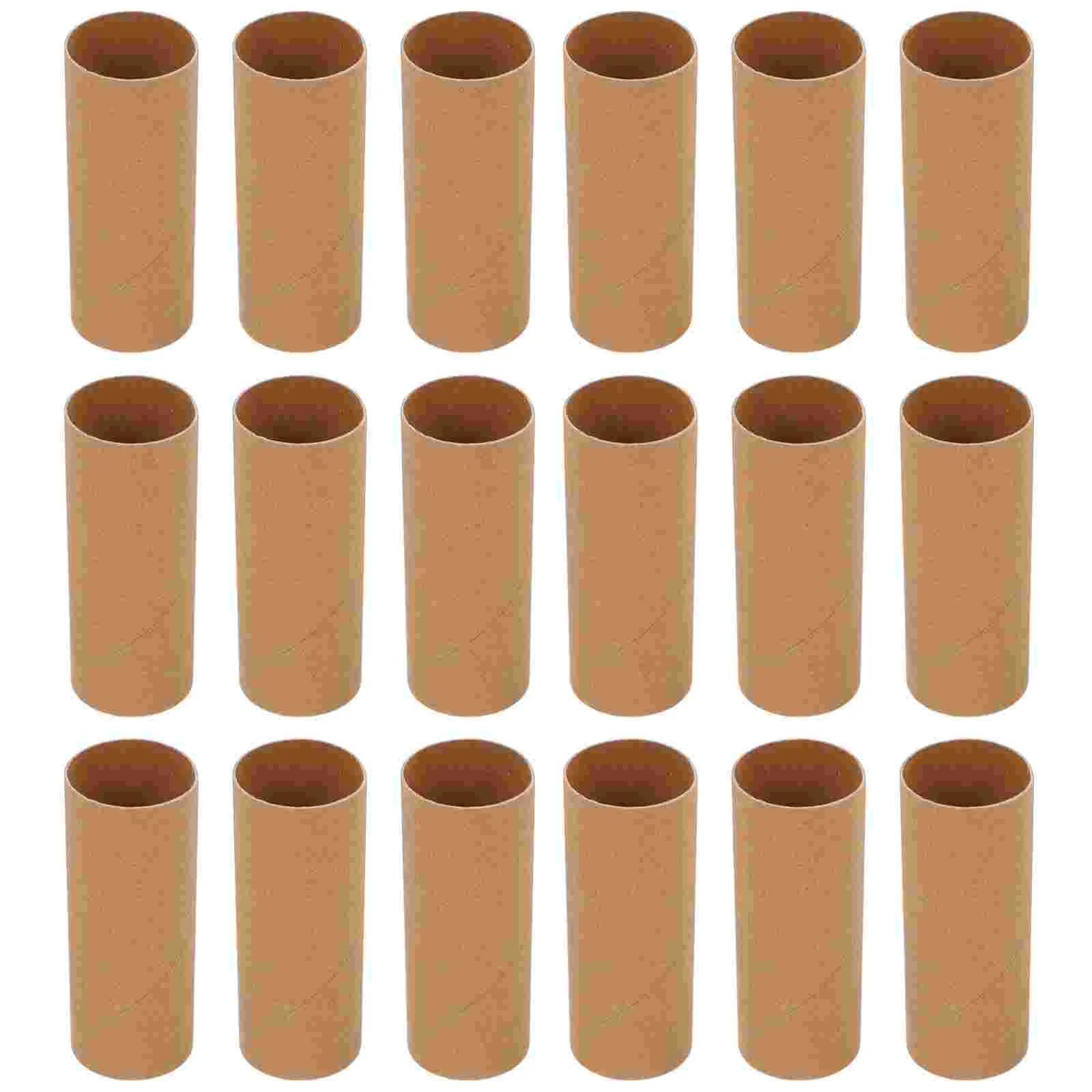 Tube en carton artisanal pour enfants, bricolage, outil exécutif, tubes en papier pour enfants, optique, chocolat, 1000x400x400cm, 20 pièces