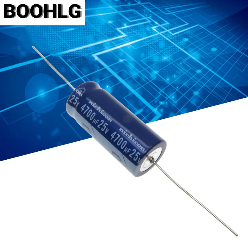 2PCS original 4700UF 25V Nichicon electrolytic capacitor 25V 4700UF 18X40 VX blue robe axial