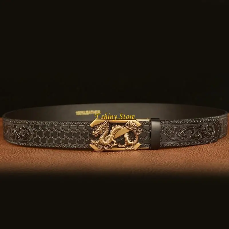 N58f حزام جلدي للرجال القابل للتعديل