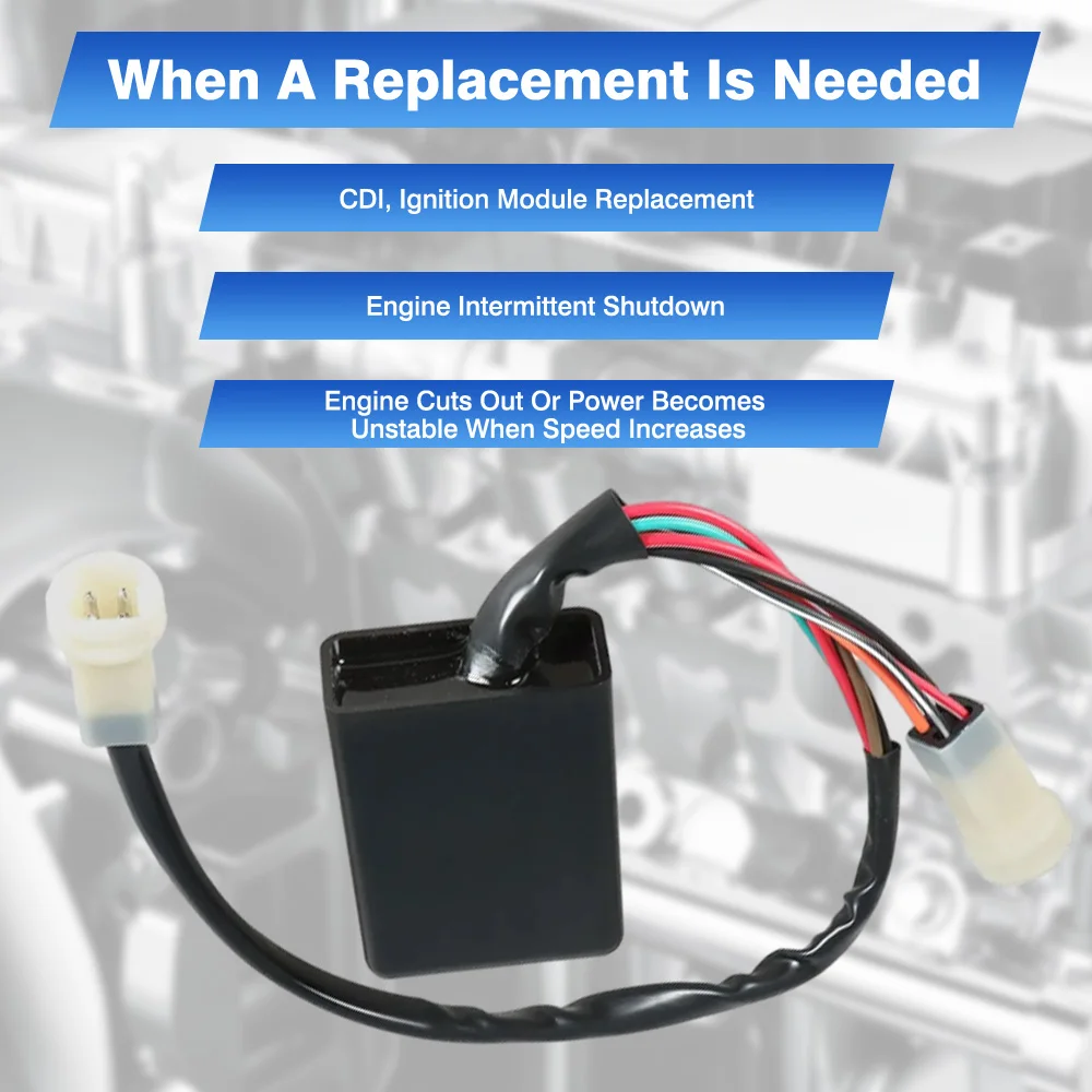 

For Yamaha Moto 4 YFM200 1985 Tri Moto 225 YTM225DX 1983-1985 Moto 4 YFM200DX 1986-1989 Ignitor CDI Box Module 29U-85540-21-00