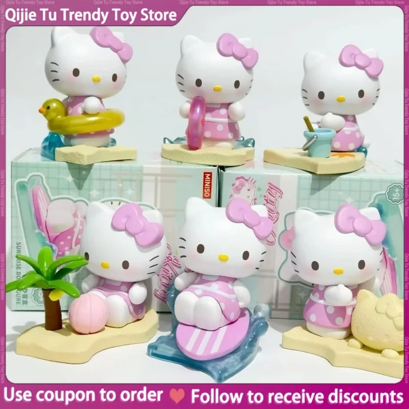 

Hello-Kitty Heartbeat Праздничная серия Слепая коробка Модная игрушка-фигурка Милый подарок для девочек Праздничный сюрприз Коллекционная фигурка на день рождения