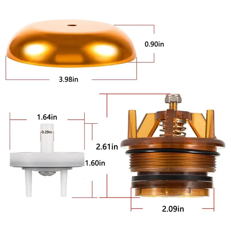 905-212 905-052 Kit de reparo de capô e poppet de 1 polegada e 1-1/4 polegadas para Febco 765 PVB 1 polegada e 1-1/4 polegadas prevenção de refluxo-BAAX