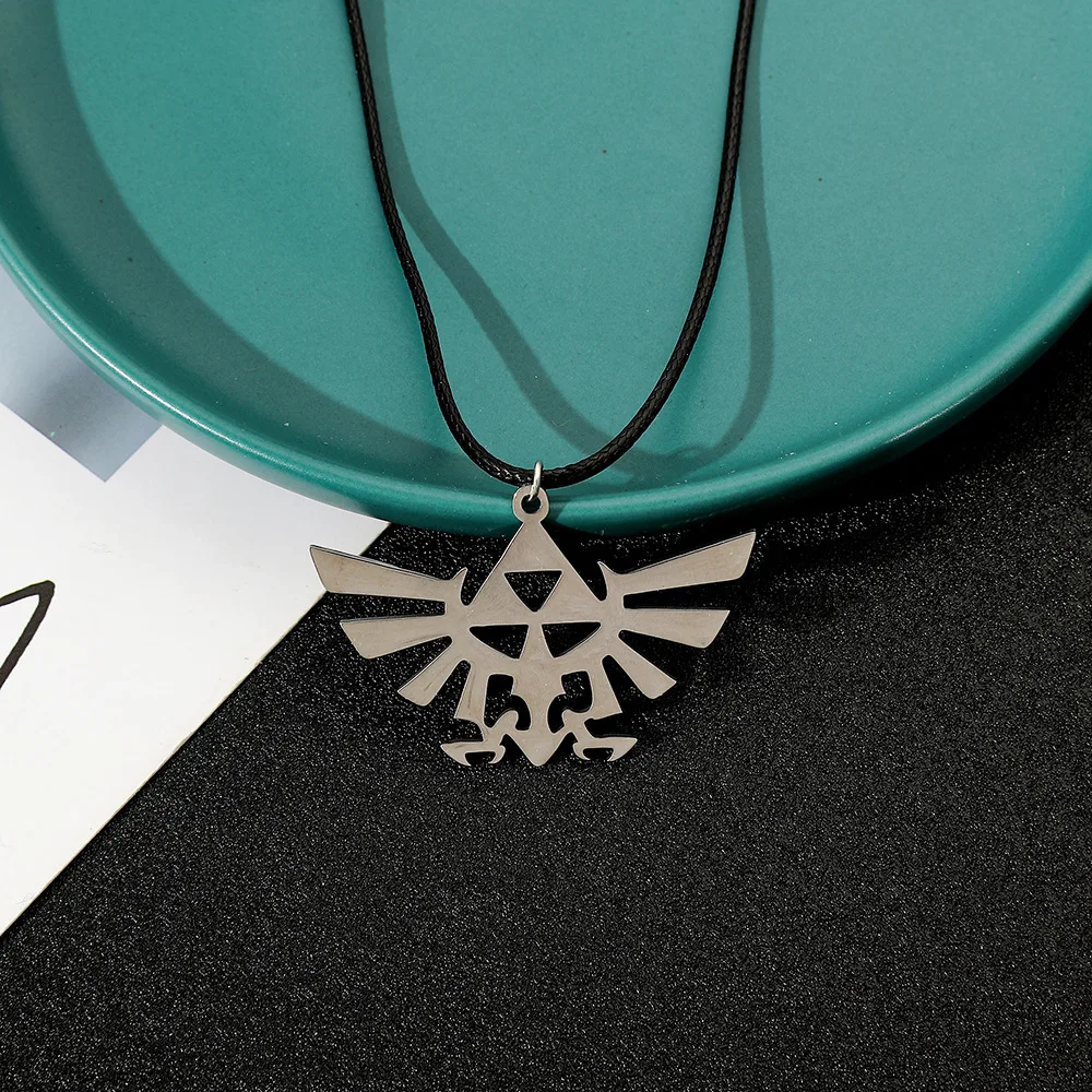 

Fashion Anime Game Logo Necklace Simple Cosplay Pendant Jewelry Punk Personality Accessory for Men