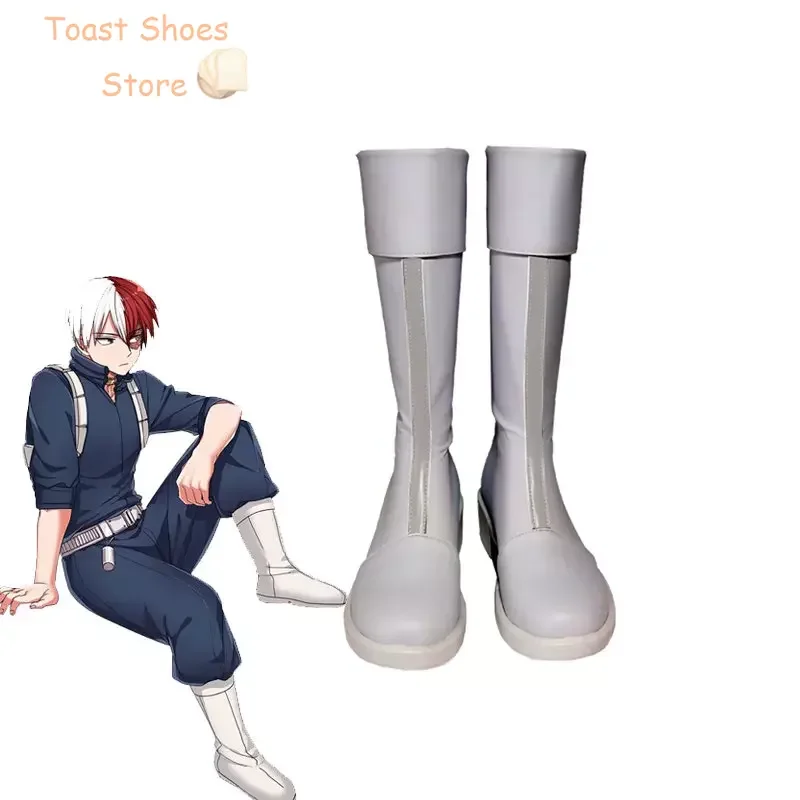 Anime My Hero Academia Shoto Todoroki Cosplay buty karnawałowe Halloween Akademia Boku no Hero ręcznie robione buty