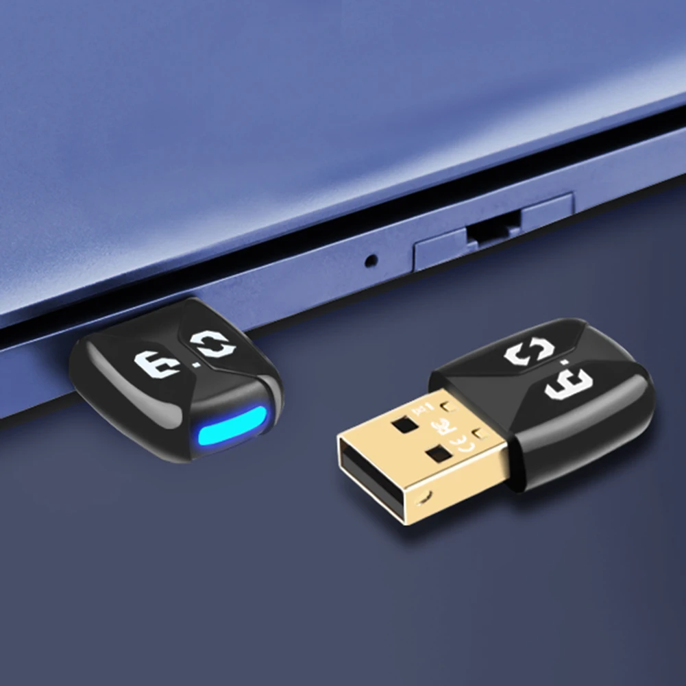 

BT 6.0 Adapter USB BT 6.0 Dongle Plug and Play Wireless BT Transmitter Receiver for PC Speaker Wireless Mouse Keyboard