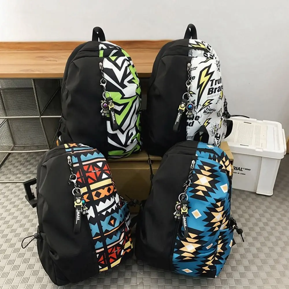 

Oxford Fabric Outdoor Travel Bag Wear-resistant Zipper College Students Backpack Breathable Lightweight Students School Bags