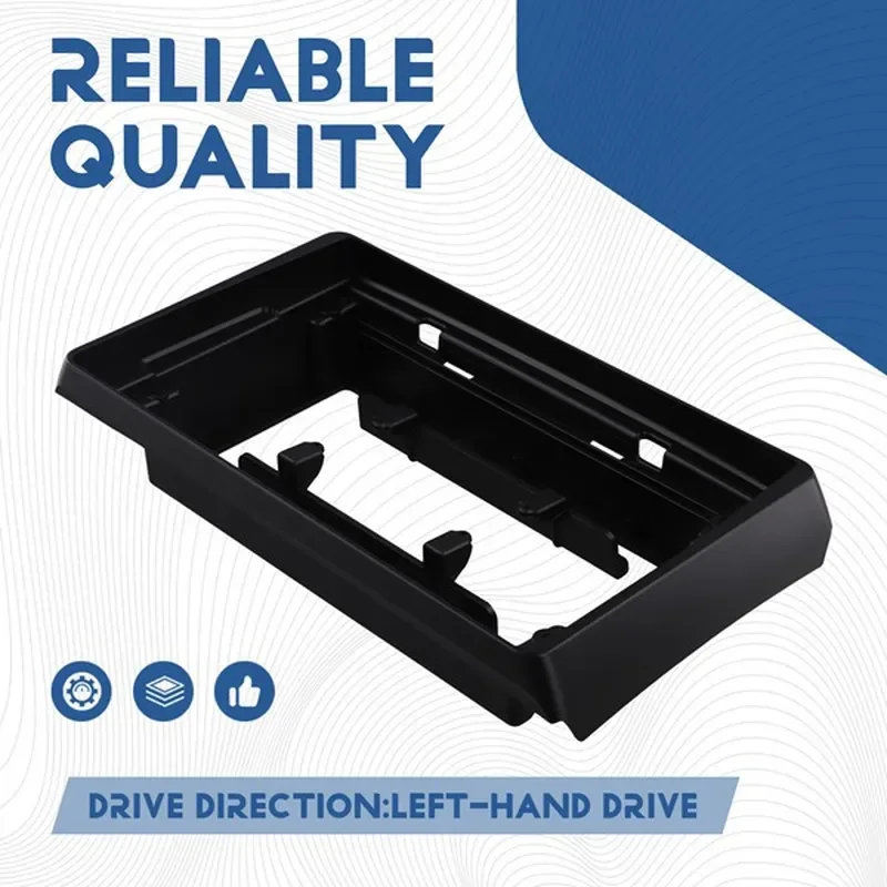 Black Plastic Car Navigation Face Frame for Android Large Screen Modified Variety Models Dashboard Trim Panel Auto Interior
