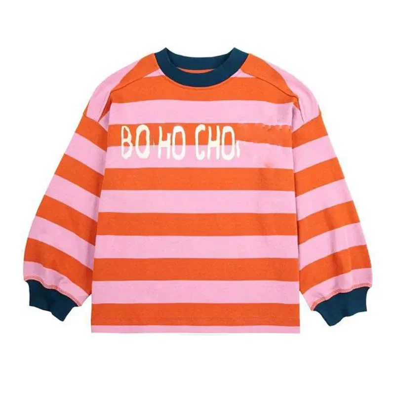 some in stock 2024 BC Autumn Kids Sweatshirts Girls Cute Print Skirts Baby Children Cotton Top Boys Shirts