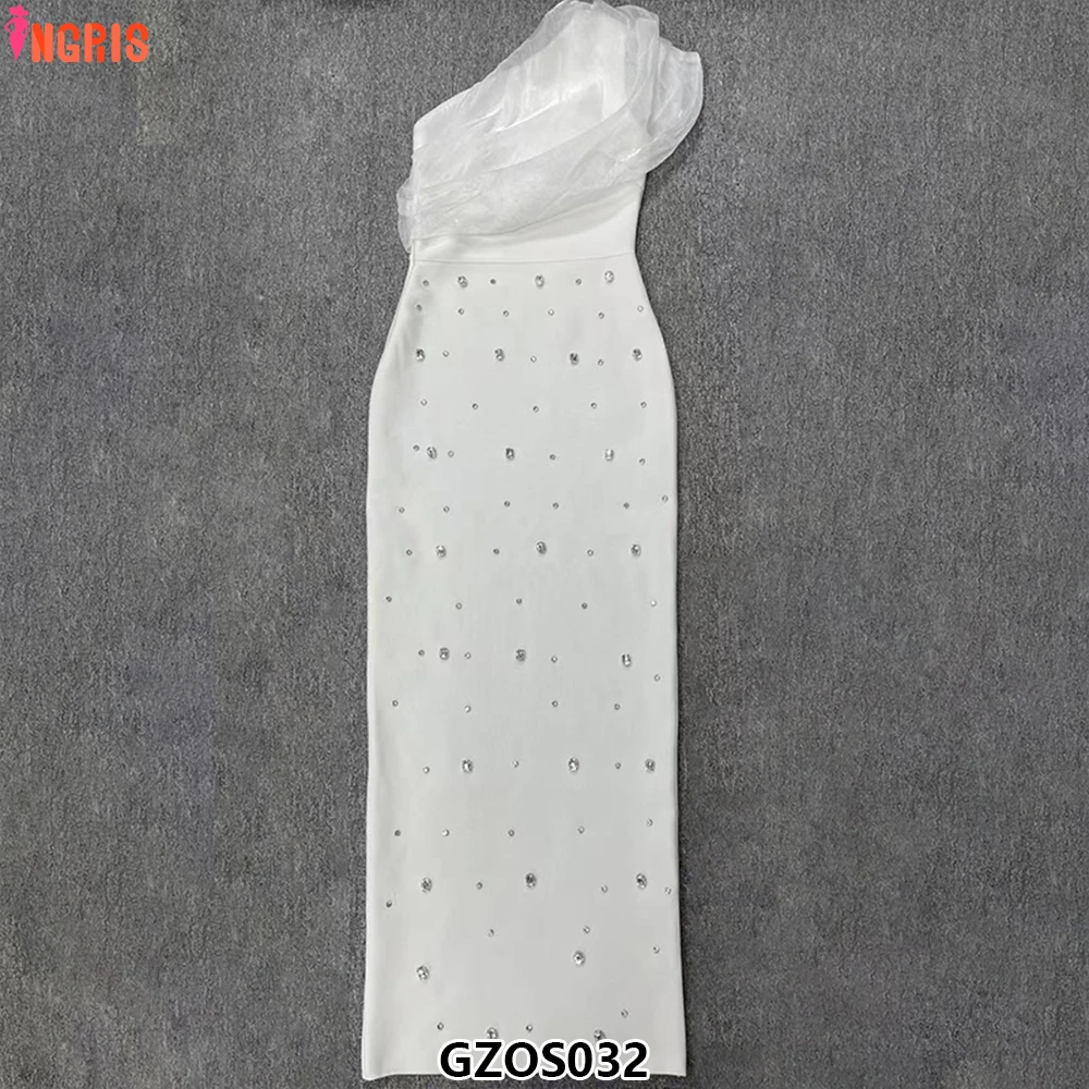 جديد إمرأة مثير قطري الكتف الساتان القماش التيلة تمتد فساتين السهرة Sehe Fashion-GZOS032 #3