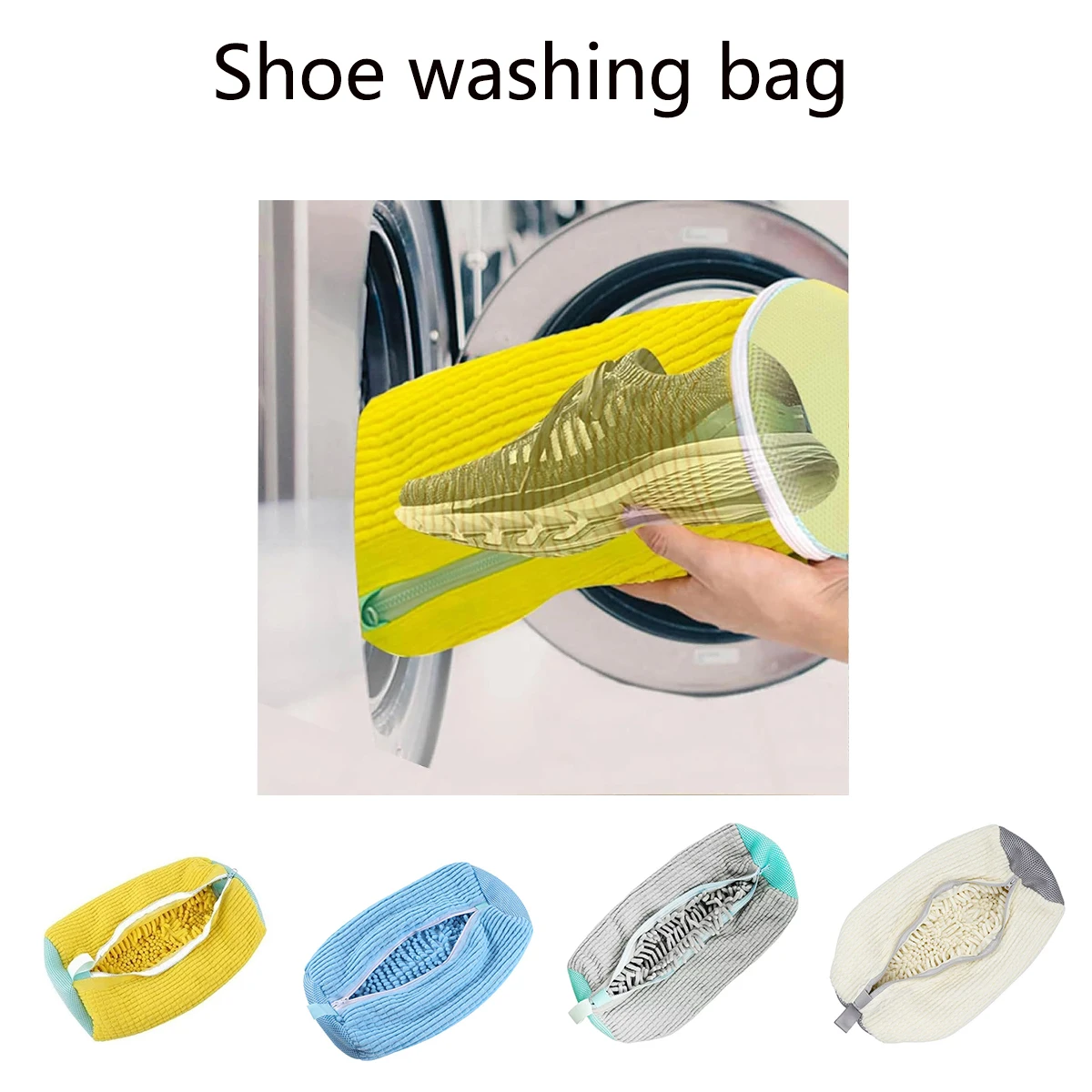 

Мешки для стирки обуви в стиральной машине — мешок для стирки с молнией и густым наполнителем, идеально подходит для кроссовок и повседневной обуви.