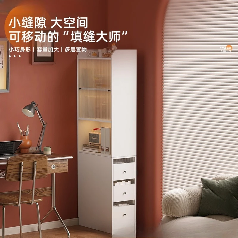 Crack bookcase, floor-to-ceiling storage locker