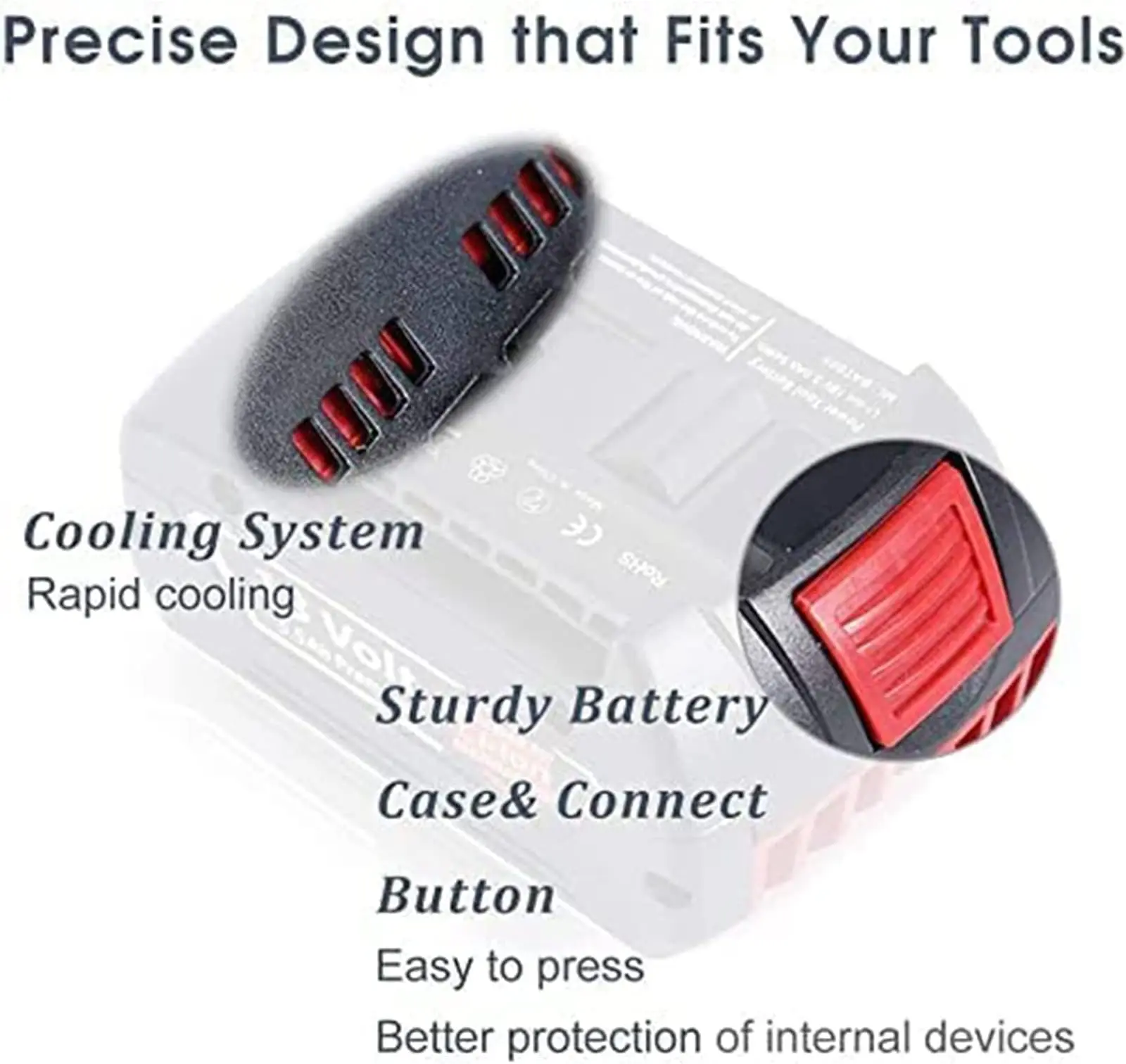 Bat609 bat610 bat618 bat619 18v 5500mah substituição da bateria de íon de lítio para bosch 18v profissional gba 18v gsr 18v