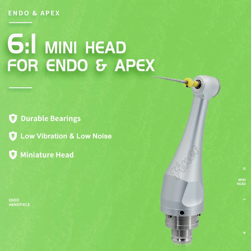 

Finer Dental Endo Motor 6:1 Head Endomotor with Apex Locator Dentistry Tool 360° for Root Canal Endodontic Treatment