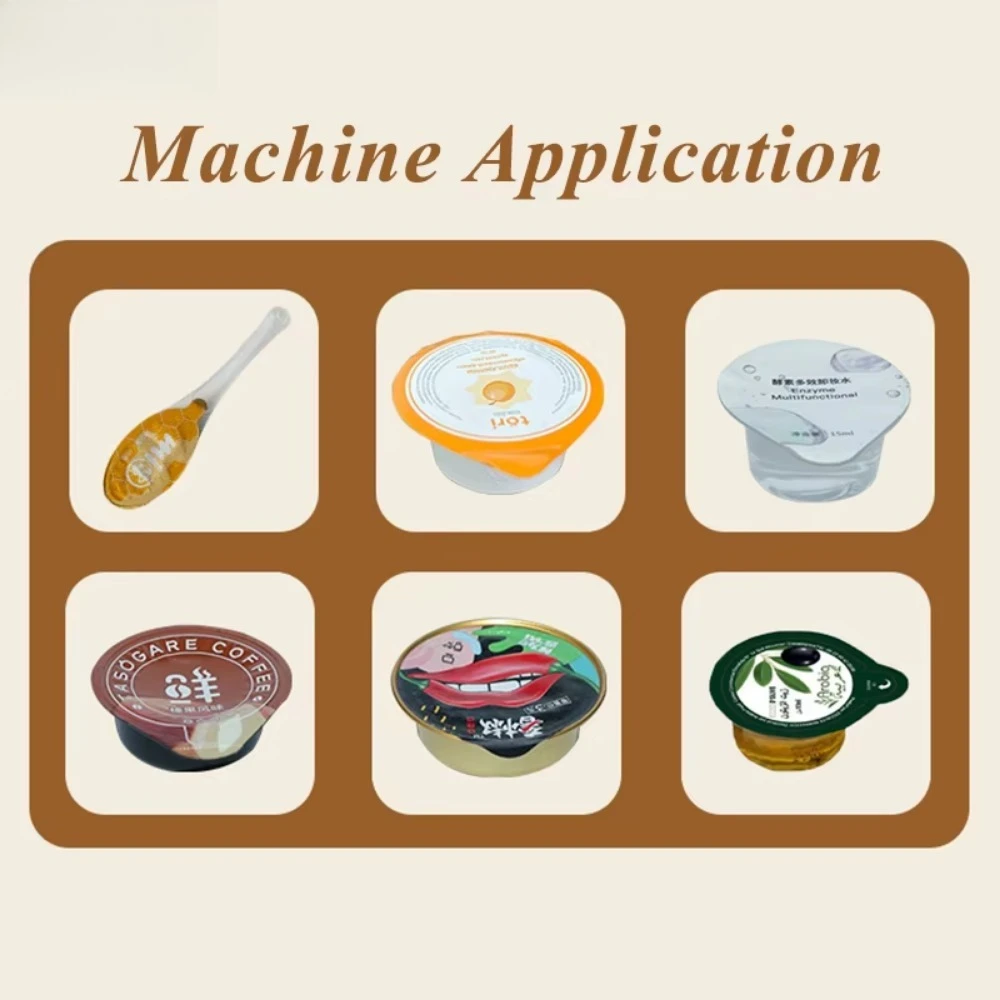 Automatic Plastic Honey Spoons Paste & Liquid Filling Sealing Ketchup Butter Fruit Jam Blister Packing Machine