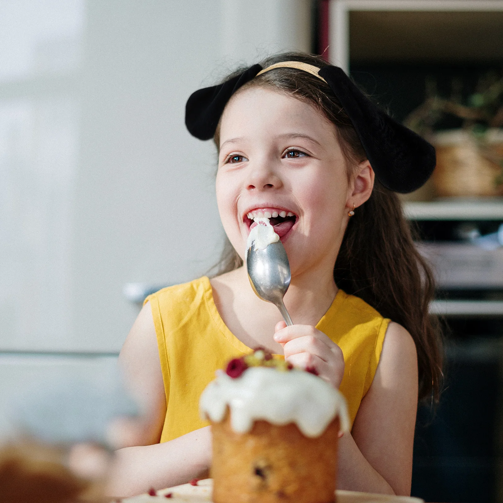 2-teiliges Kopfbedeckungs-Set mit Schwanz, Kinderkostüm, Party-Geschenk, Cosplay-Tier-Requisite für Performance-Spiele, Tierohren-Haardekoration