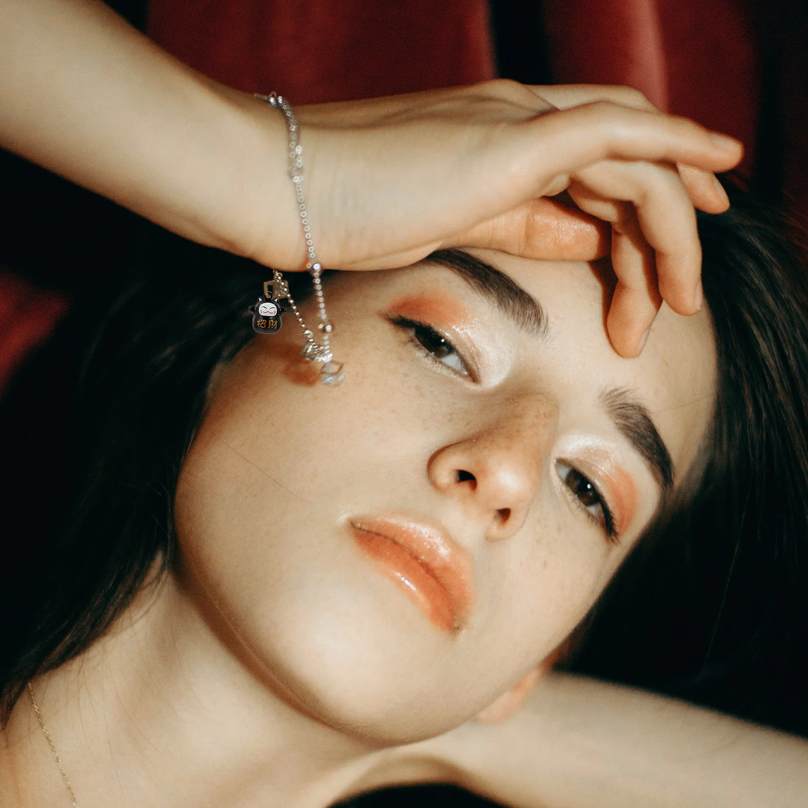 

1Set Fortune Cat Bells Small Bell DIY Accessories for Backpacks Clothing Key Chains Red Black Golden Small Bell